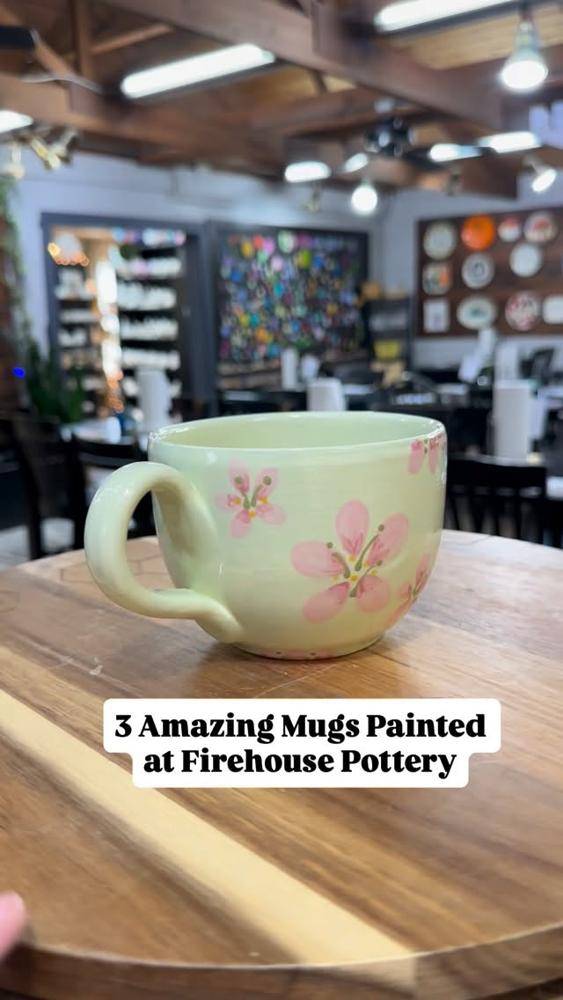 Delicate Cherry Blossom Ceramic Mug Design
