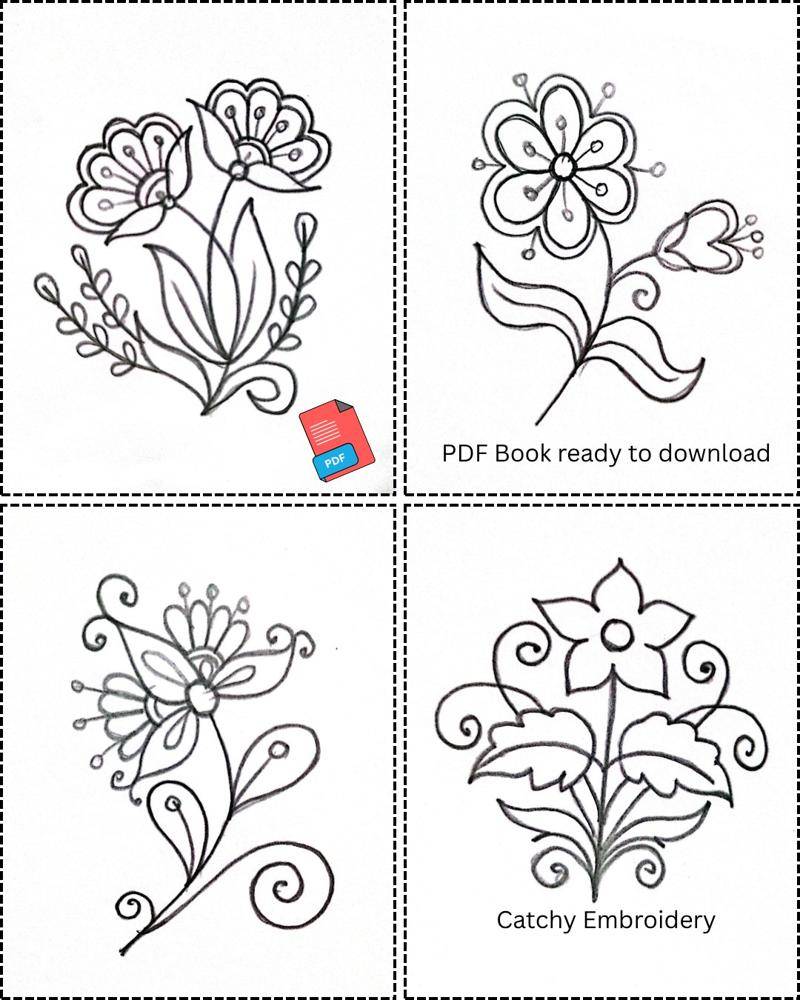 Delicate Floral Hand Embroidery Designs