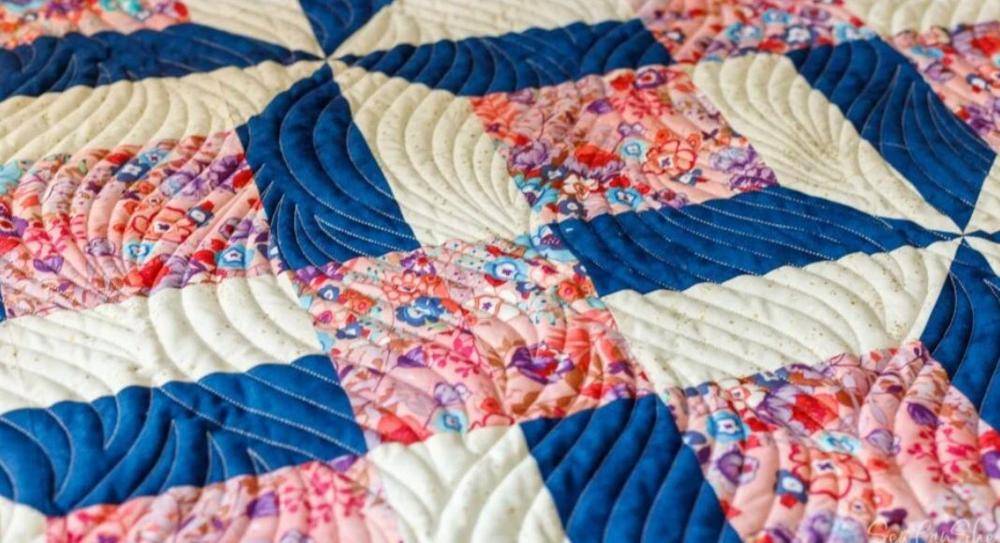 Delicate Floral Quilt Block Craft