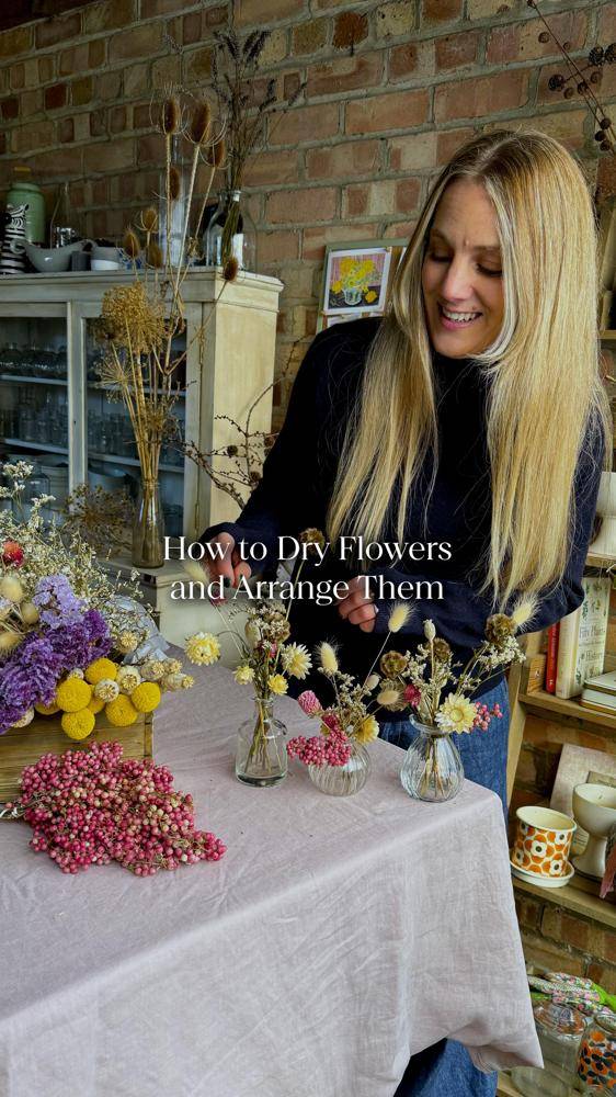 Dried Floral Arrangement with Various Textures