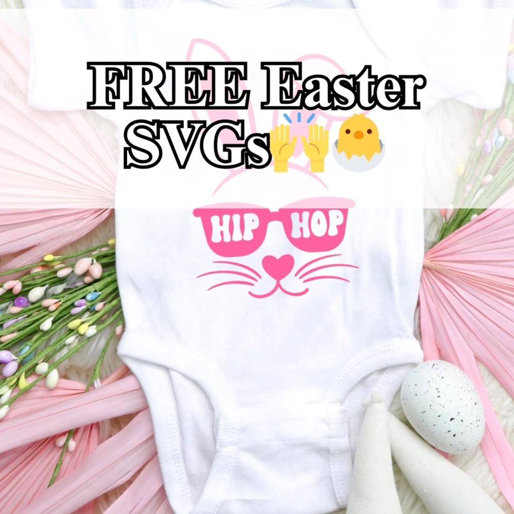 Easter Bunny "Hip Hop" SVG Design for Onesies