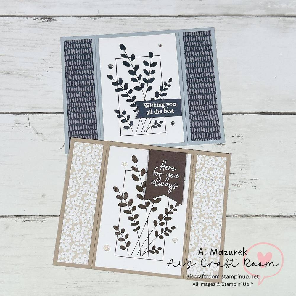 Elegant Folded Paper Card Tutorial