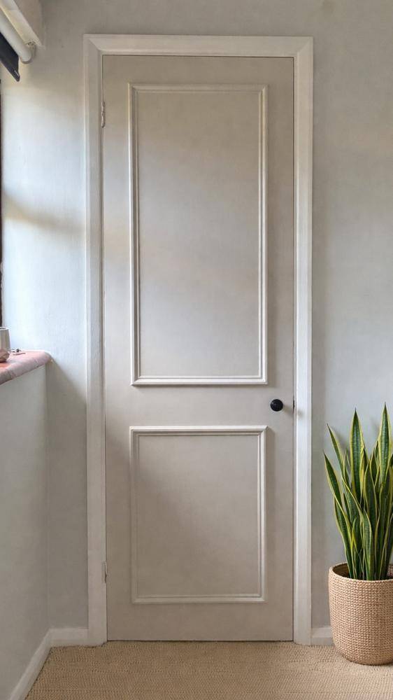 Elegant Paneled Door Transformation Project