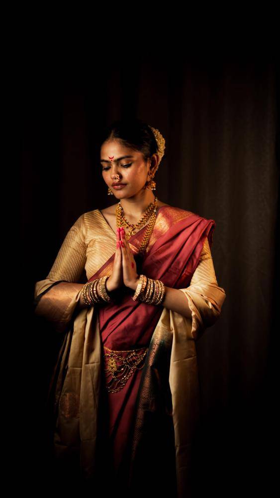Elegant Traditional Saree Portrait