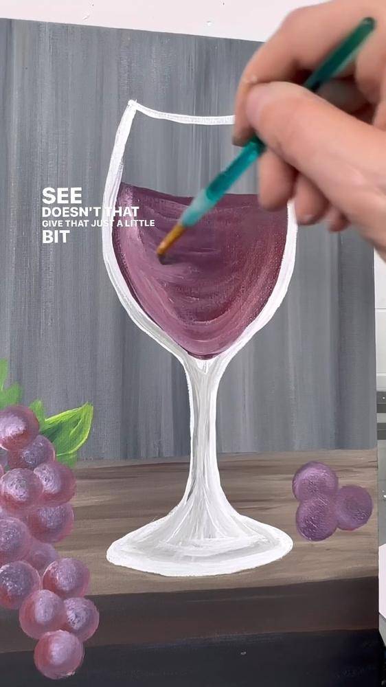 Elegant Wine Glass Painting Project