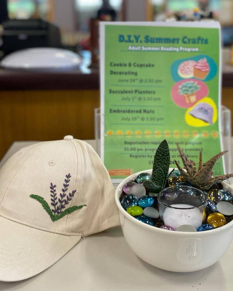 Embroidered Lavender Baseball Cap Project