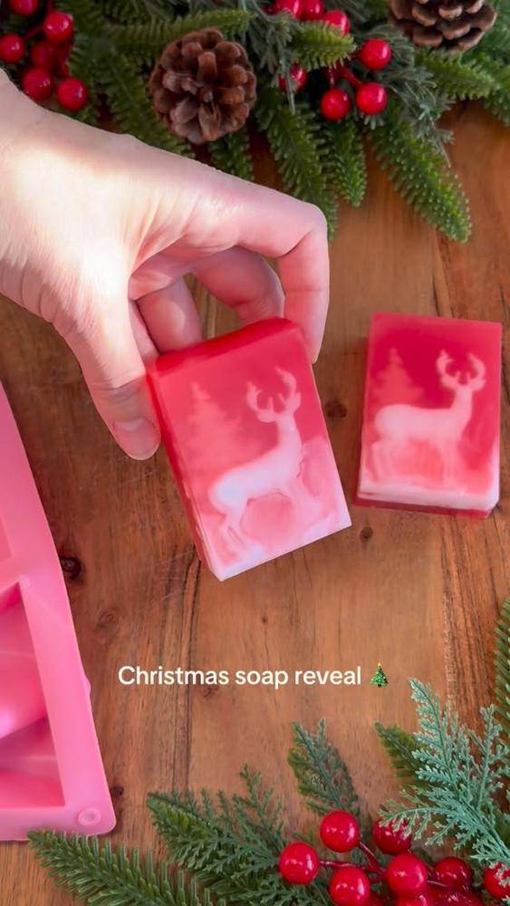 Enchanting Christmas Deer Melt and Pour Soap