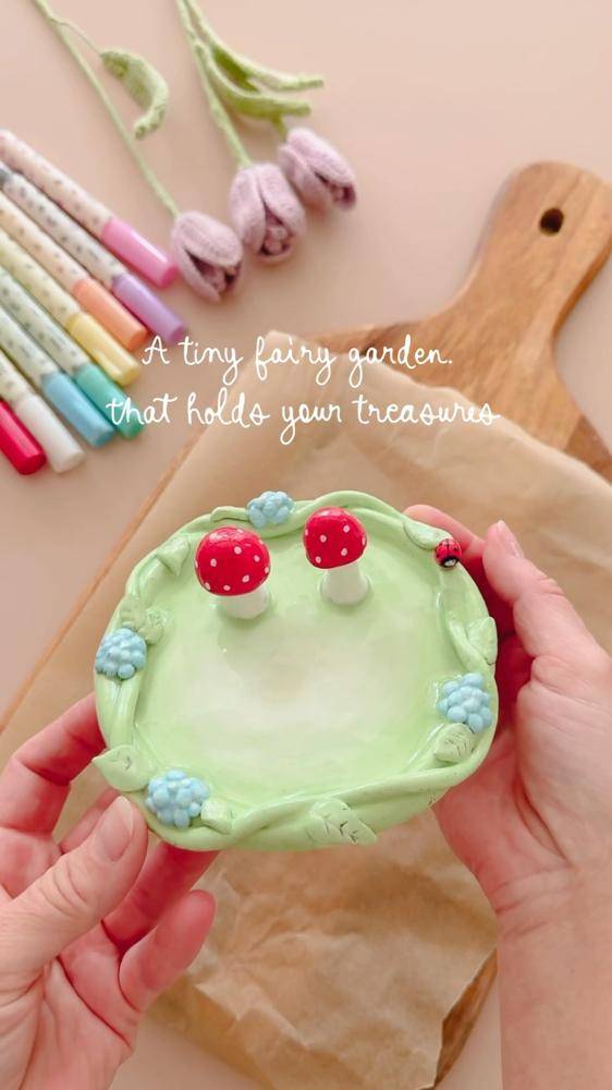Enchanting Fairy Garden Trinket Dish