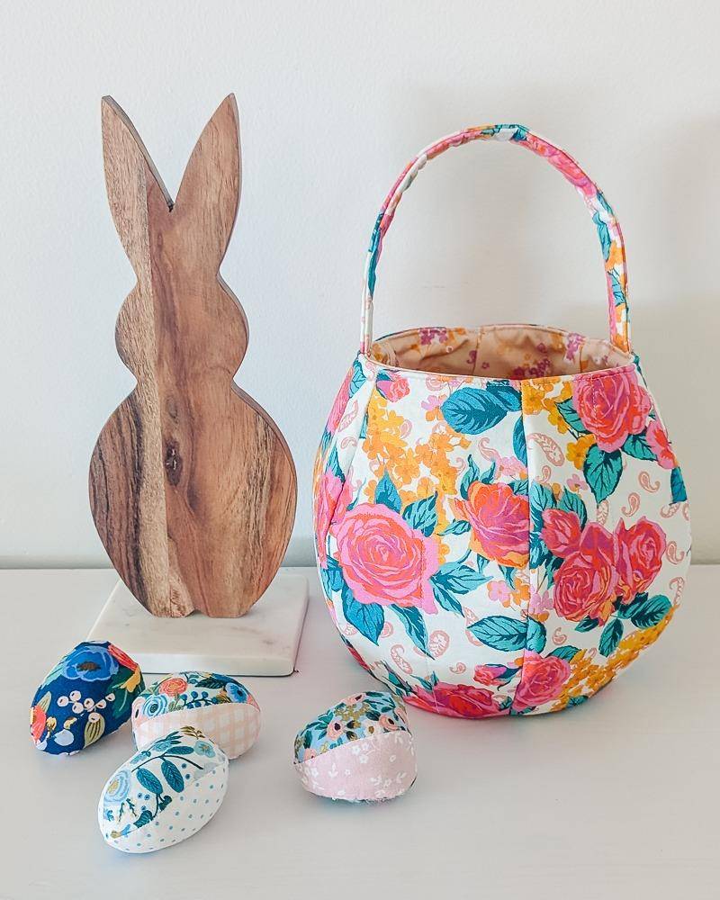 Fabric Easter Basket with Handle