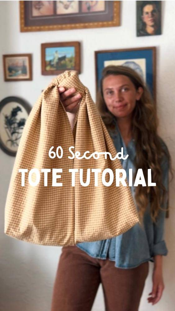 Fast Fabric Folded Tote Bag Project