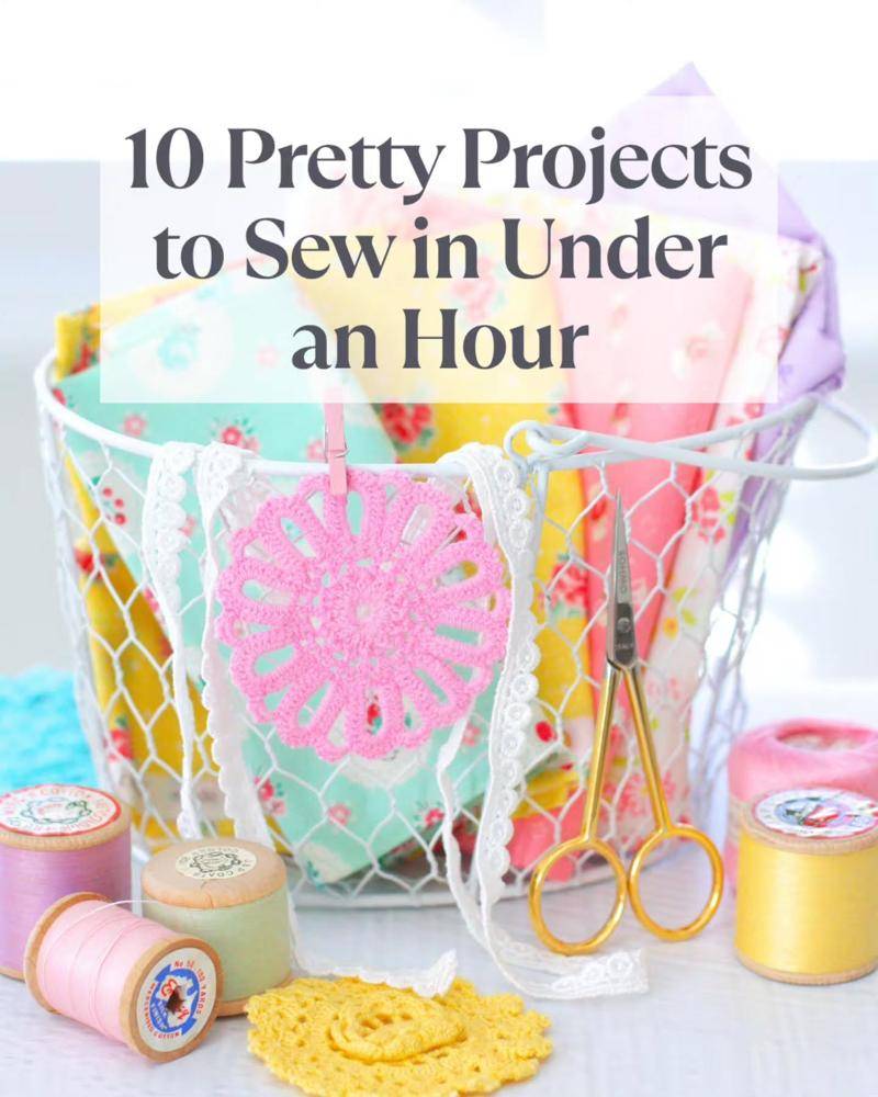 Floral Fabric and Lace Embellishment Project