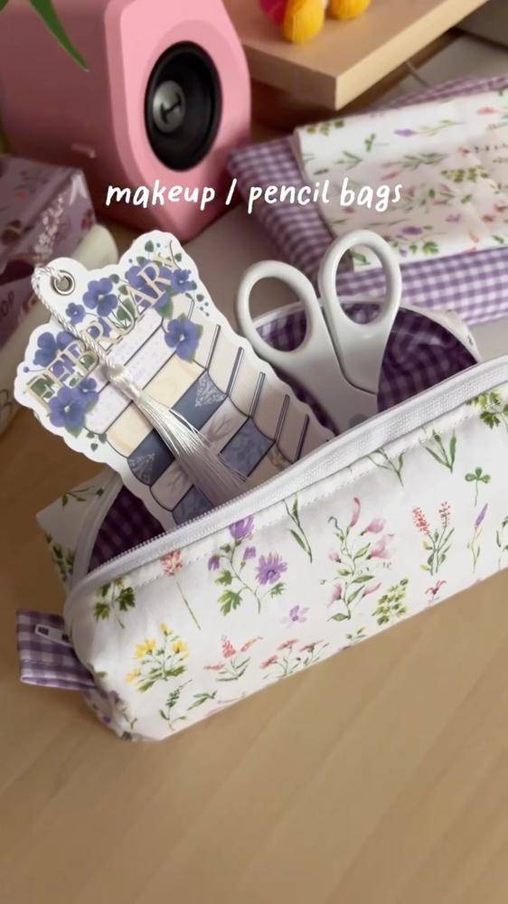 Floral Print Zipper Pouch Project