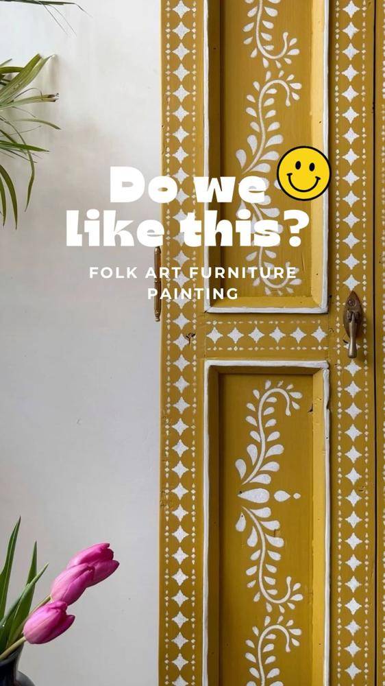 Folk Art Inspired Furniture Painting