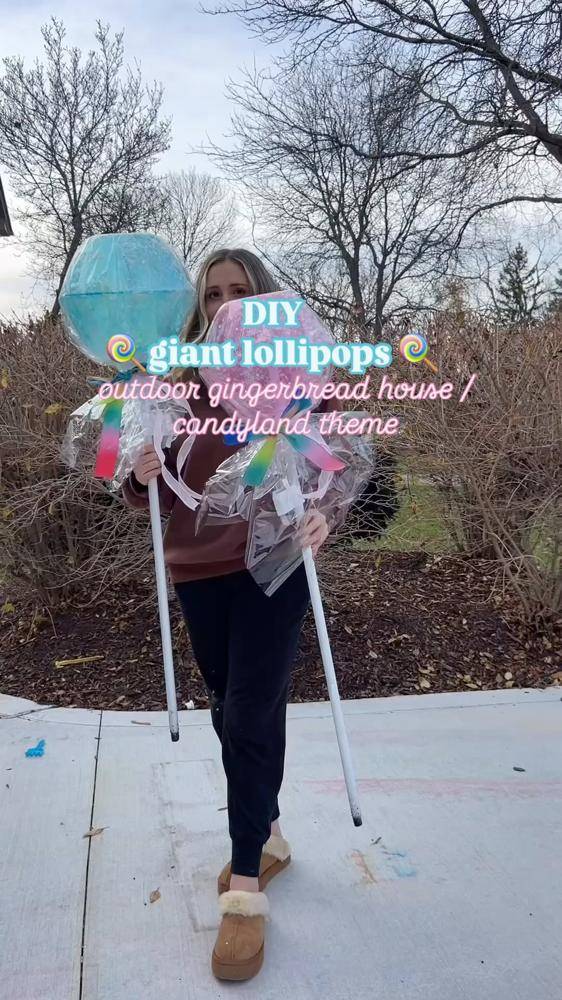 Giant Lollipop Outdoor Decor Project
