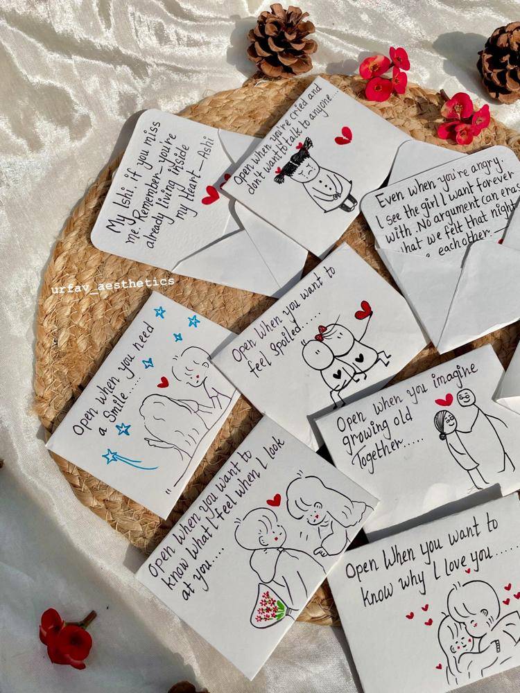 Hand-Illustrated "Open When..." Letter Set Craft
