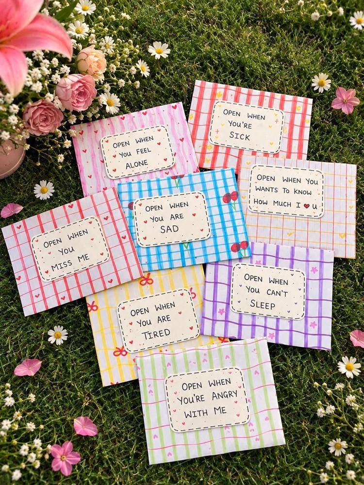 Hand-Painted "Open When" Letters for Friends