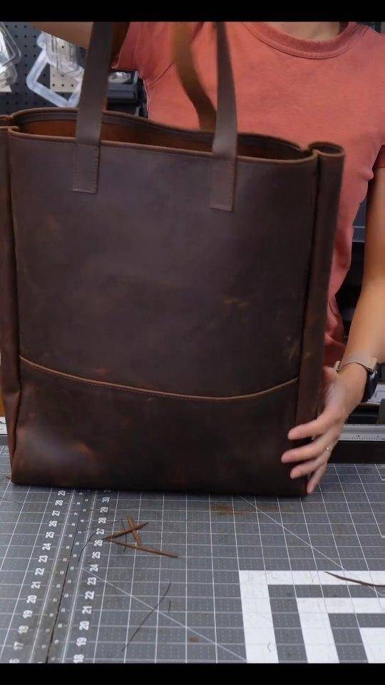Hand-Stitched Leather Tote Bag Project