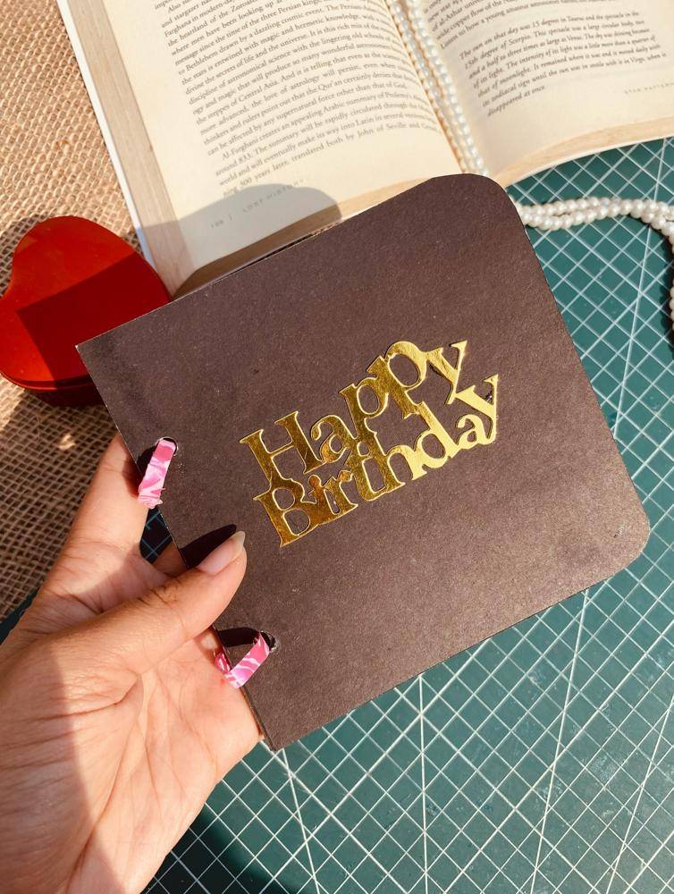 Handmade "Happy Birthday" Scrapbook Page