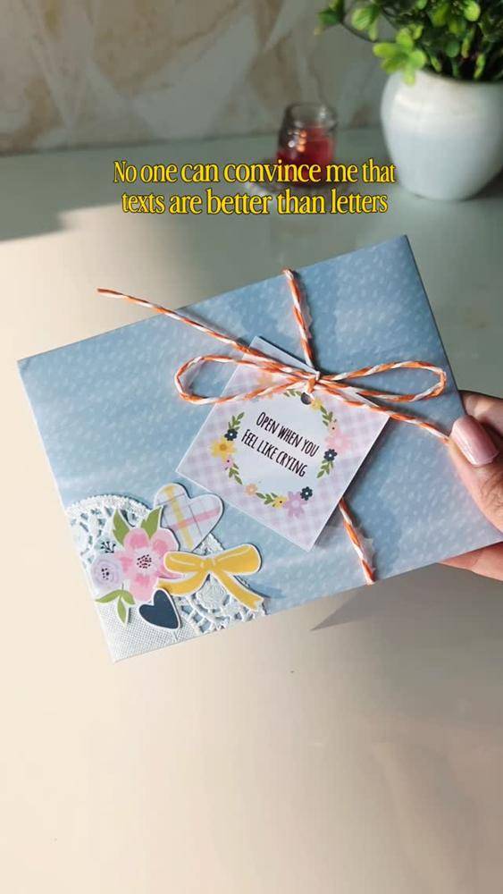 Handmade "Open When" Letter Envelope Decor
