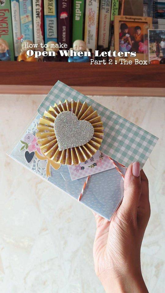 Handmade "Open When" Letter Gift Box