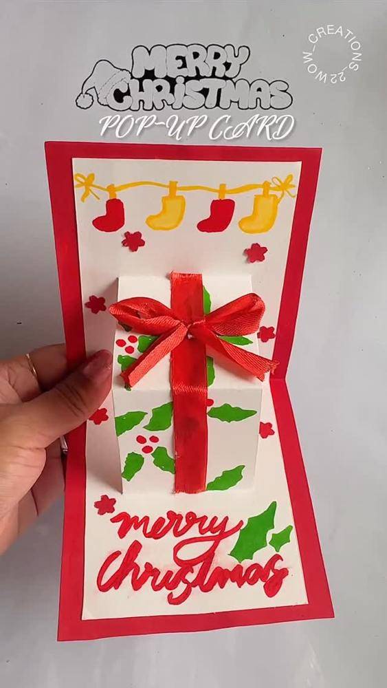 Handmade Pop-Up Christmas Gift Card