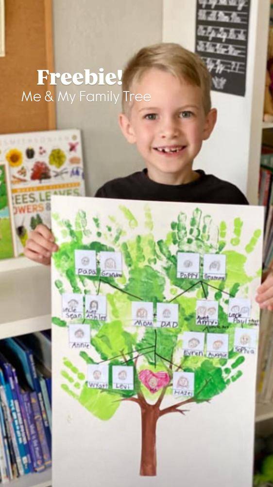 Handprint Family Tree Art Project
