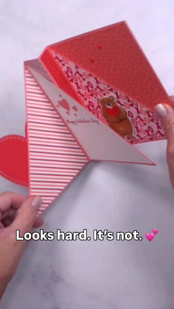 Heart-Shaped Flip Fold Paper Card Tutorial