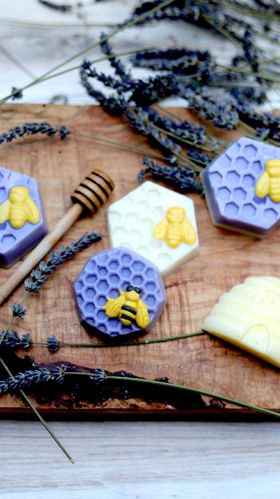 Honeybee & Lavender Honeycomb Melt and Pour Soaps