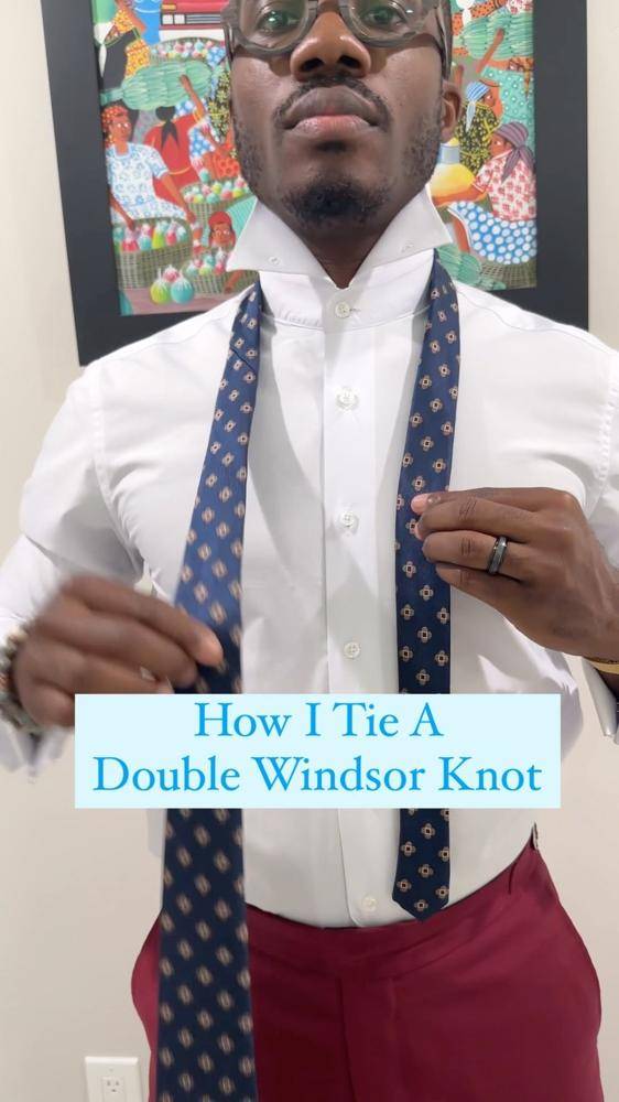 How to Tie a Classic Double Windsor Knot