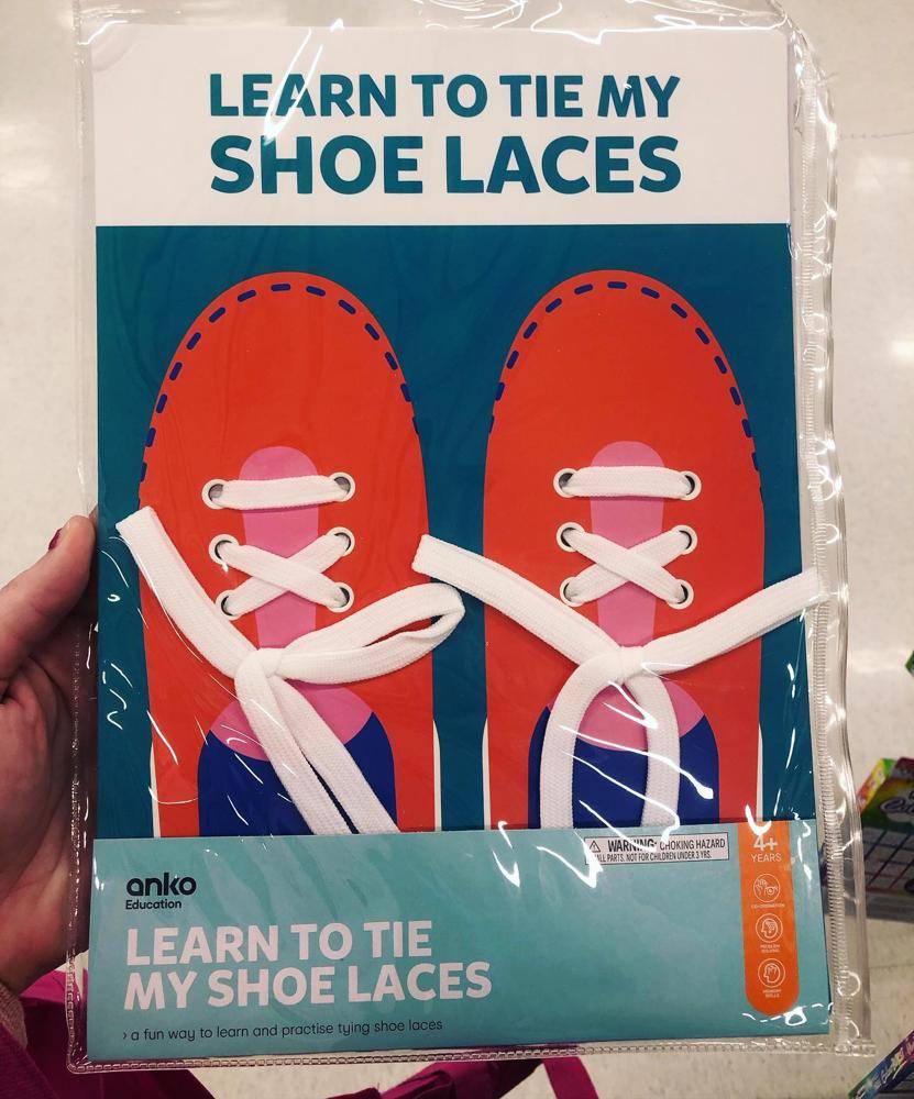 Interactive Shoe Lace Tying Practice Board