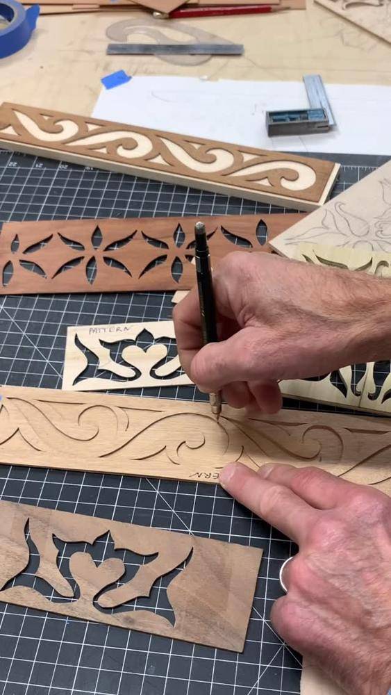 Intricate Wood Inlay and Scroll Saw Project