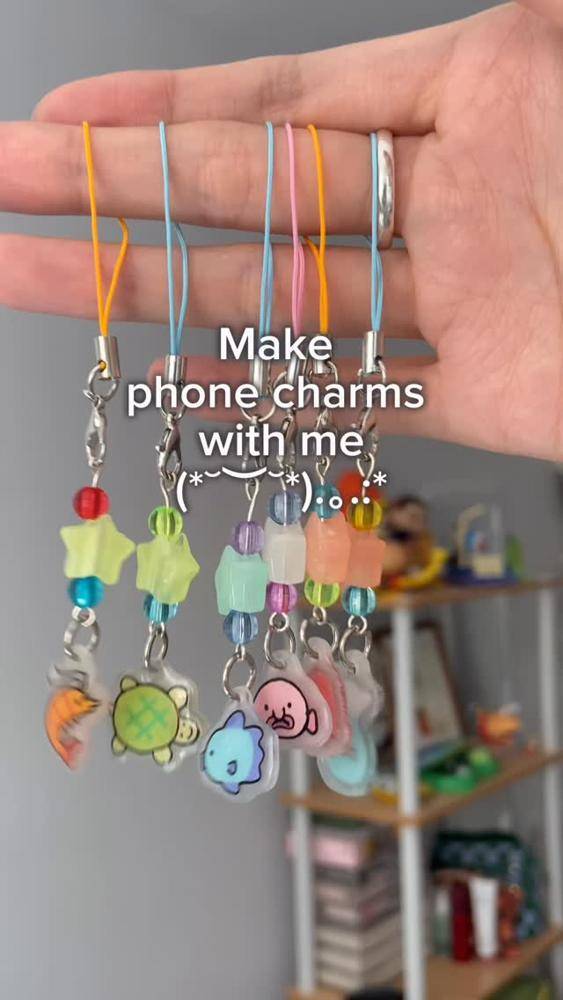 Kawaii Beaded Phone Charm Creations