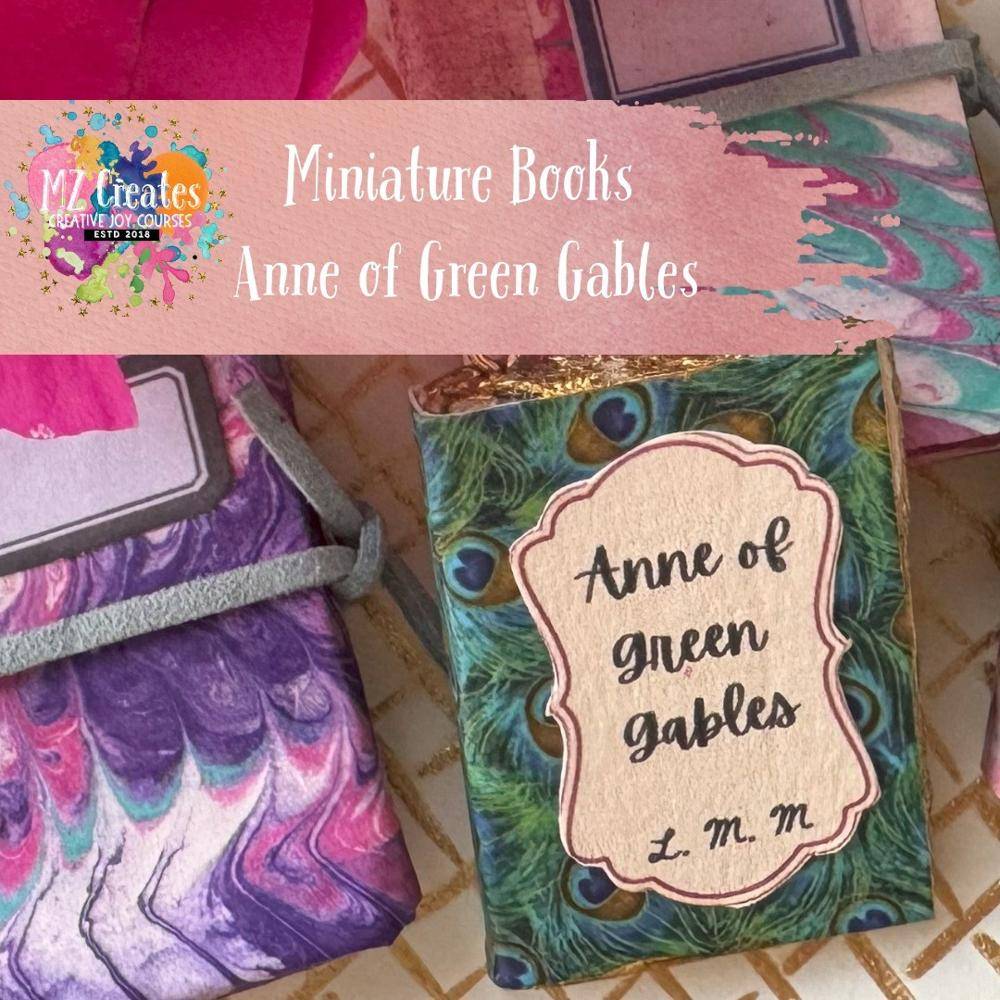 Marbled Paper Miniature Book Covers Project