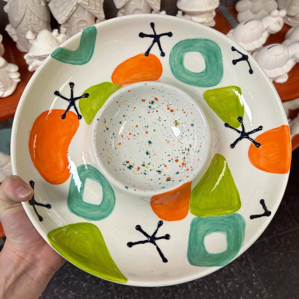 Mid-Century Modern Chip and Dip Platter Project