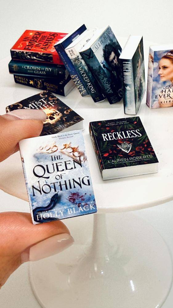 Miniature Printable Book Covers for Craft Projects