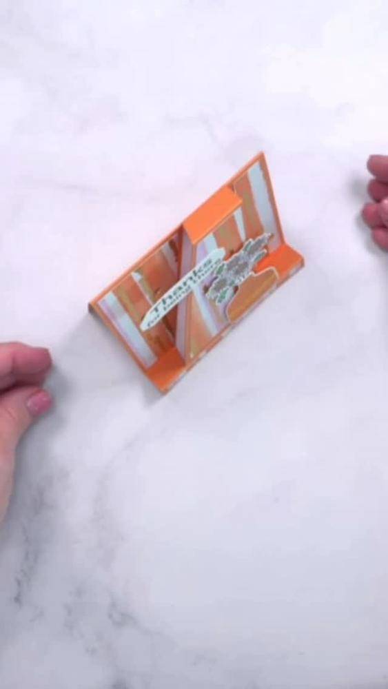 Orange Fold-Away Card Craft