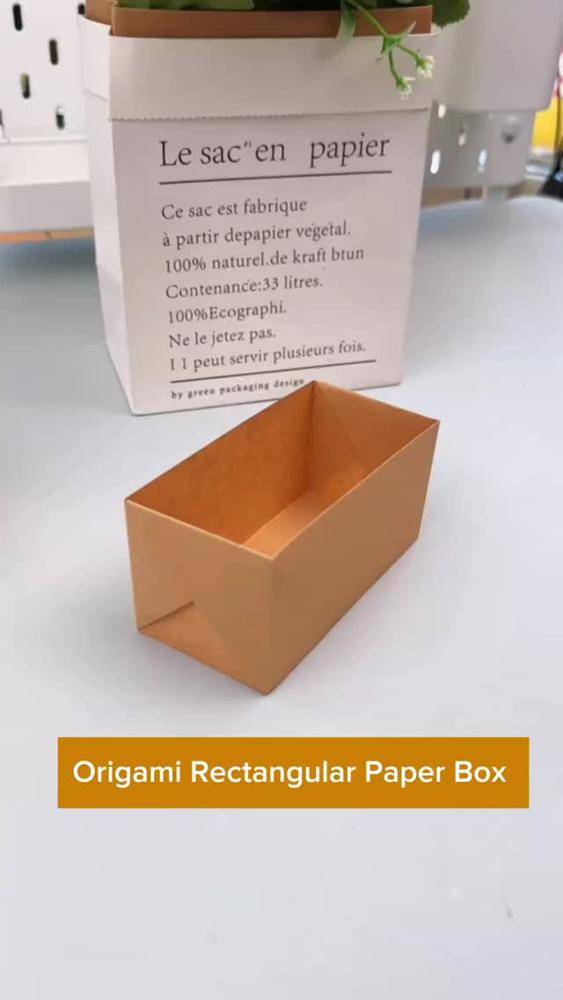Origami Rectangular Paper Box