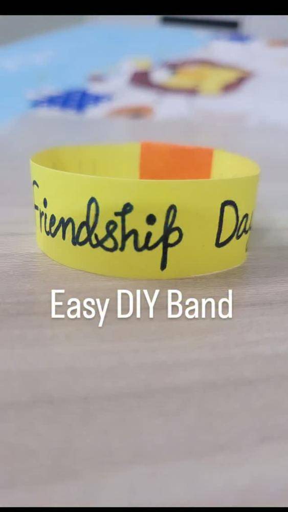 Paper Strip Friendship Band Craft