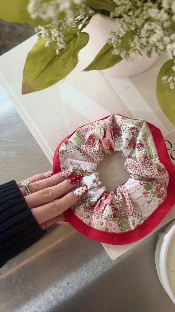 Patchwork Fabric Scrunchie Sewing Project
