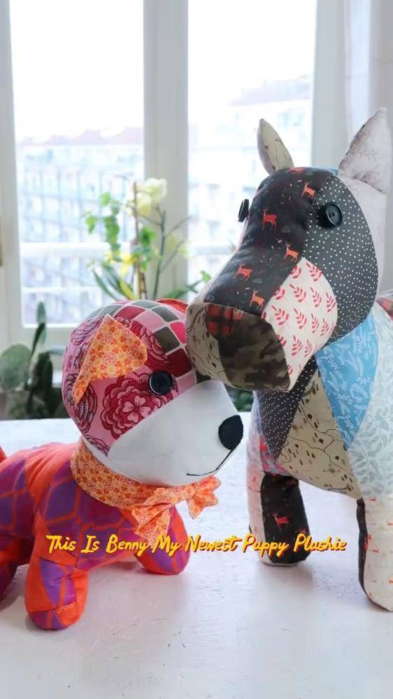 Patchwork Puppy Plushie Sewing Project