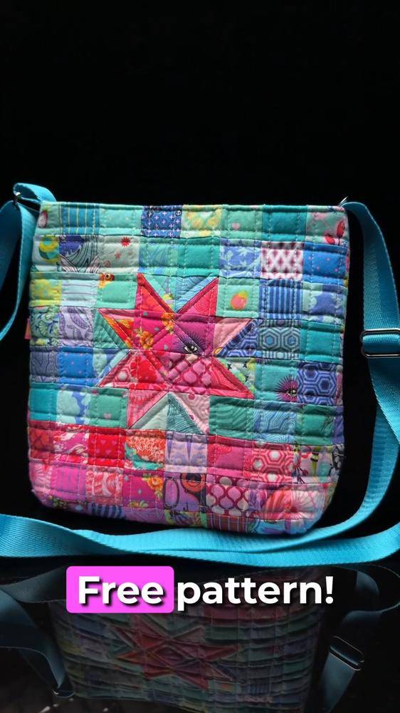 Patchwork Star Crossbody Bag