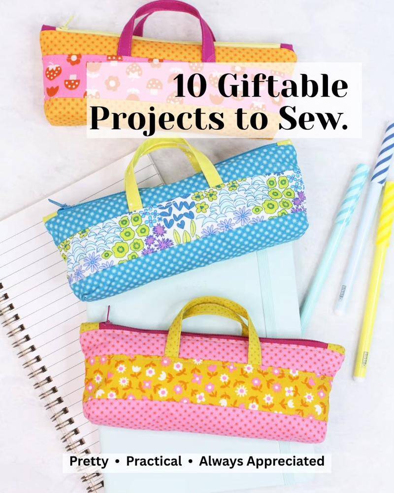 Patchwork Zipper Pouches for Small Essentials
