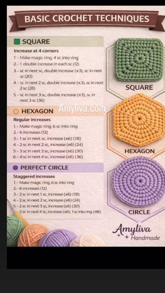 Perfect Circle Crochet Technique