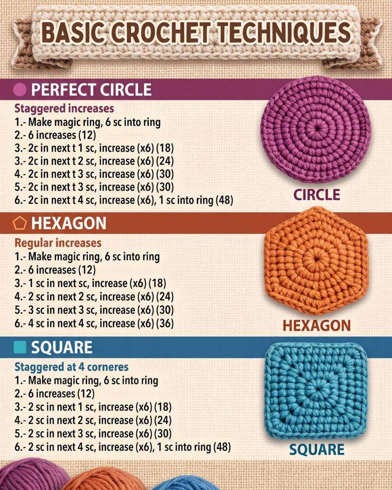 Perfect Crochet Circle Foundation Technique