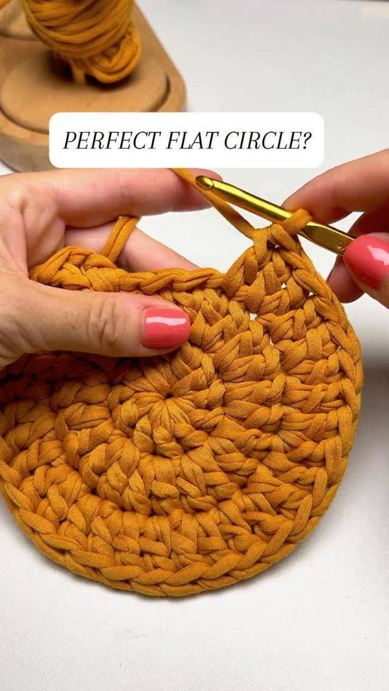Perfectly Flat Crochet Circle Project