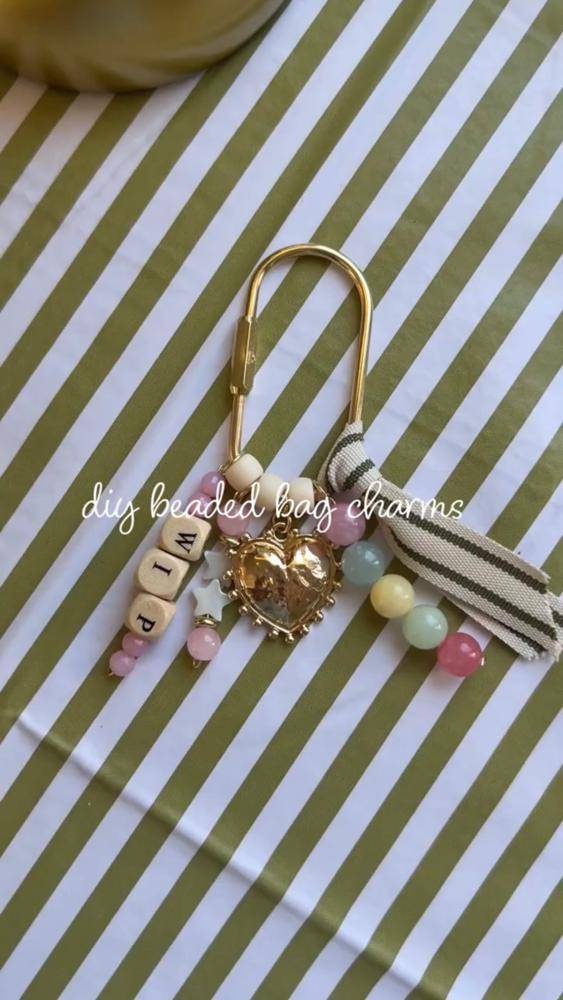 Personalized Beaded Bag Charm Tutorial
