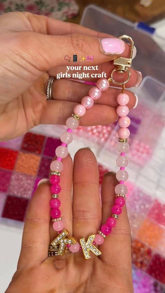 Personalized Beaded Keychain Craft