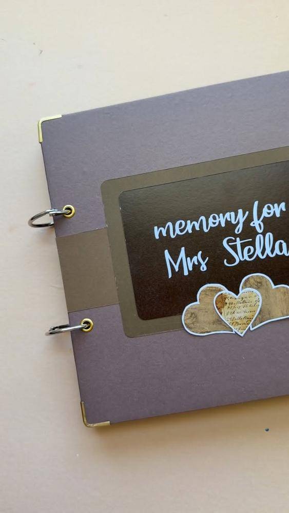 Personalized Memory Scrapbook Cover