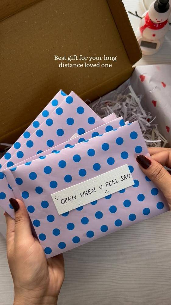 Personalized "Open When" Letter Gift Set