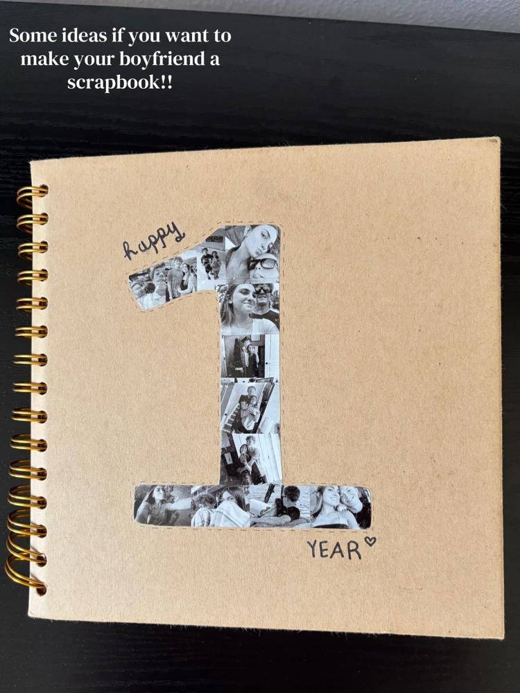 Personalized Photo Collage Scrapbook Cover